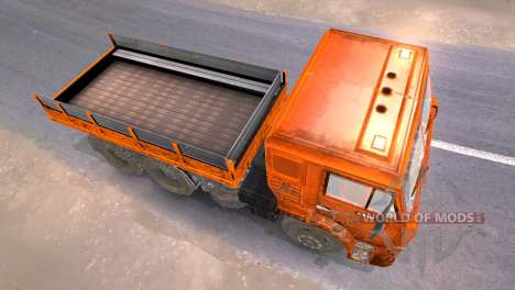 КамАЗ-65117 грязно-оранжевый для Spin Tires