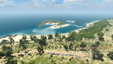 Локация -Райский остров- для BeamNG Drive