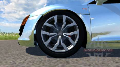 Audi R8 Chrome для BeamNG Drive