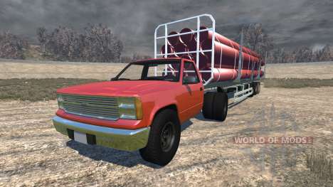 Gavril D-Series full size logging trailer для BeamNG Drive