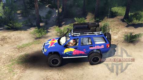 Jeep Grand Cherokee WJ Red Bull для Spin Tires
