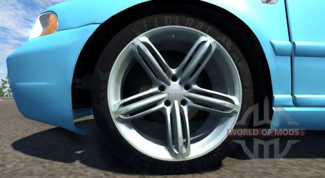 Audi S4 2000 [Pantone Blue 0821 C] для BeamNG Drive
