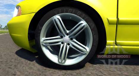 Audi S4 2000 [Pantone Yellow 012 C] для BeamNG Drive