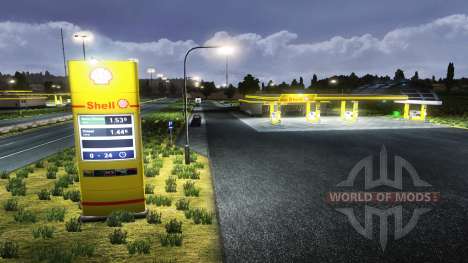 Европейские автозаправочные станции для Euro Truck Simulator 2