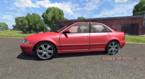 Audi S4 2000 [Pantone Red 032 C] для BeamNG Drive