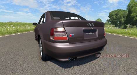 Audi S4 2000 [Pantone Black 5 C] для BeamNG Drive