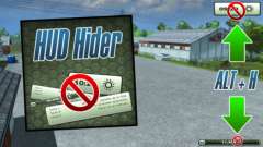HUD Hider v1.13 для Farming Simulator 2013