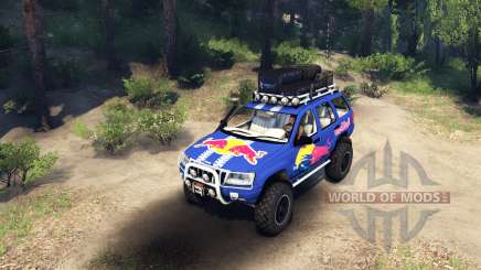 Jeep Grand Cherokee WJ Red Bull для Spin Tires