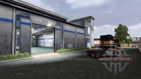 Ранее открытие гаражной двери для Euro Truck Simulator 2