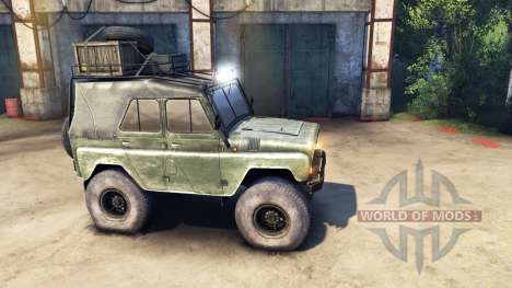 Модернизированный УАЗ-469 v1.1 для Spin Tires