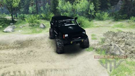 Jeep Cherokee XJ v1.1 Rough Country black для Spin Tires