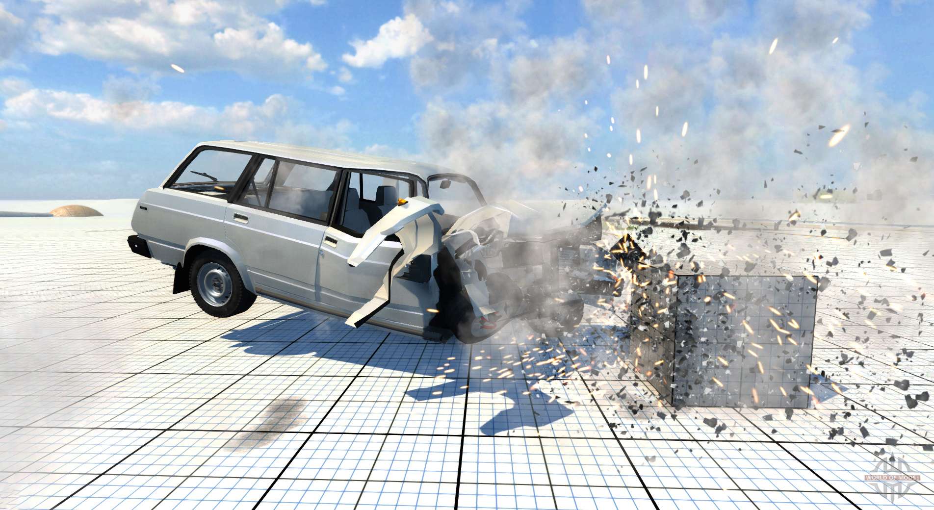 Карта для краш тестов для beamng drive