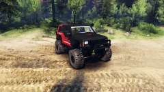 Jeep Cherokee XJ v1.1 Rough Country red clean для Spin Tires