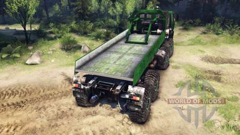 КрАЗ-7Э6316 v2.0 Green для Spin Tires