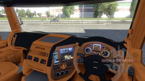 Интерьер для DAF -Red & Orange- для Euro Truck Simulator 2