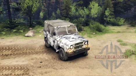 УАЗ-469 в новом окрасе для Spin Tires