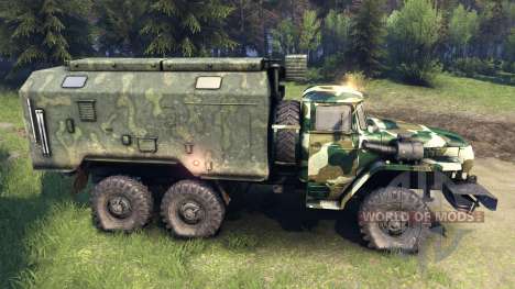 Урал-4320 camo v4 для Spin Tires