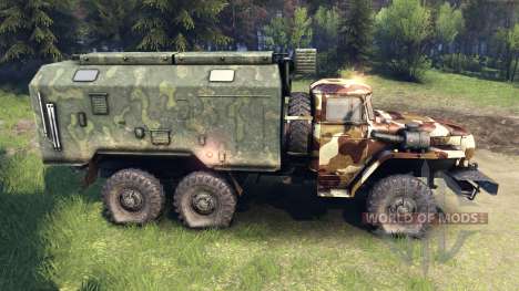 Урал-4320 camo v2 для Spin Tires