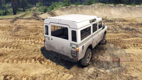 Land Rover Defender White для Spin Tires