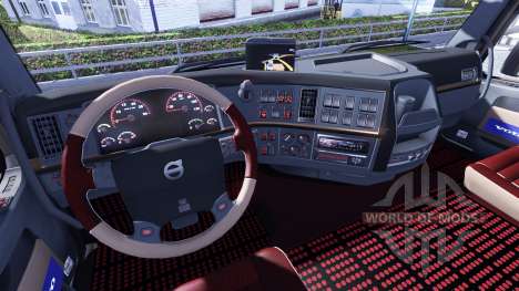 Новый интерьер для тягочей Volvo для Euro Truck Simulator 2