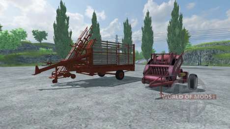 Тюковый пресс-подборщик и подборщик тюков для Farming Simulator 2013