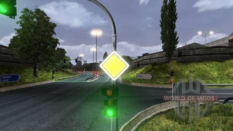 Русские дорожные знаки для Euro Truck Simulator 2