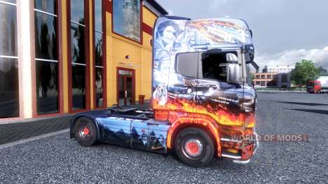 Окрас -Smokey and the Bandit- на тягач Scania для Euro Truck Simulator 2