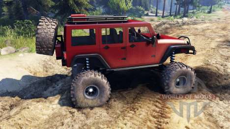 Jeep Wrangler Unlimited SID Red для Spin Tires