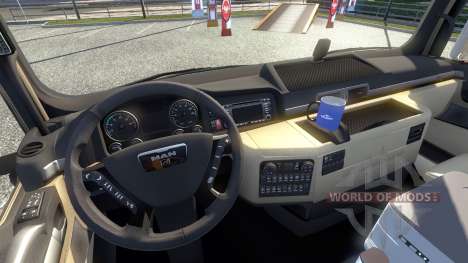 Новый интерьер для тягочей MAN для Euro Truck Simulator 2