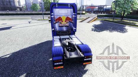 Окрас -Red Bull- на тягач Scania для Euro Truck Simulator 2