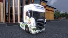 Окрас -Spongebob- на тягач Scania для Euro Truck Simulator 2