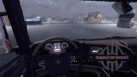 Новый дисплей у тягача Scania для Euro Truck Simulator 2