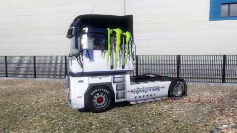 Окрас -Monster Energy- на тягач Renault Magnum для Euro Truck Simulator 2