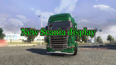 Новый дисплей у тягача Scania для Euro Truck Simulator 2