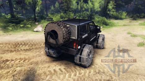 Jeep Cherokee XJ v1.3 Rough Country black для Spin Tires
