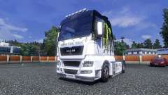 Окрас -Monster Energy- на тягач MAN для Euro Truck Simulator 2