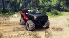 Jeep Cherokee XJ v1.3 Rough Country red clean для Spin Tires