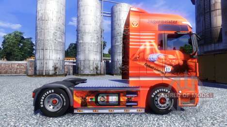 Окрас -Jagermeister- на тягач MAN TGX для Euro Truck Simulator 2
