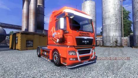 Окрас -Jagermeister- на тягач MAN TGX для Euro Truck Simulator 2