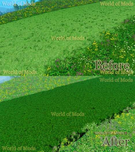 Новые текстуры скошенной травы и сена для Farming Simulator 2015