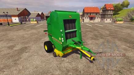 Тюковщик John Deere 590 v2.0 для Farming Simulator 2013
