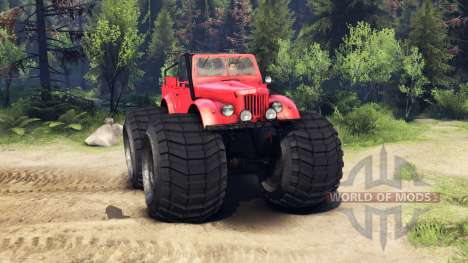 ГАЗ-69М Red Monster для Spin Tires