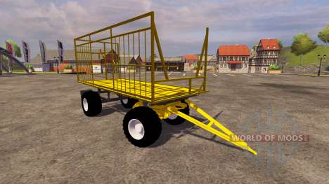 Жёлтый прицеп для Farming Simulator 2013