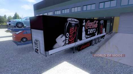 Скины -Winston & Coca Cola- на полуприцепы для Euro Truck Simulator 2