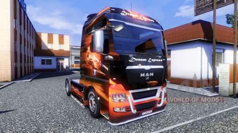 Окрас -Dream Express- на тягач MAN TGX для Euro Truck Simulator 2