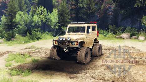 Suzuki Samurai LJ880 dirty desert tan для Spin Tires