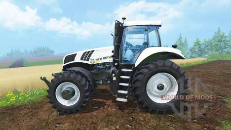 New Holland T8.435 Ultra White v1.31 для Farming Simulator 2015