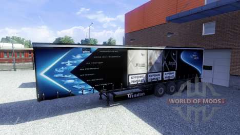 Скины -Winston & Coca Cola- на полуприцепы для Euro Truck Simulator 2