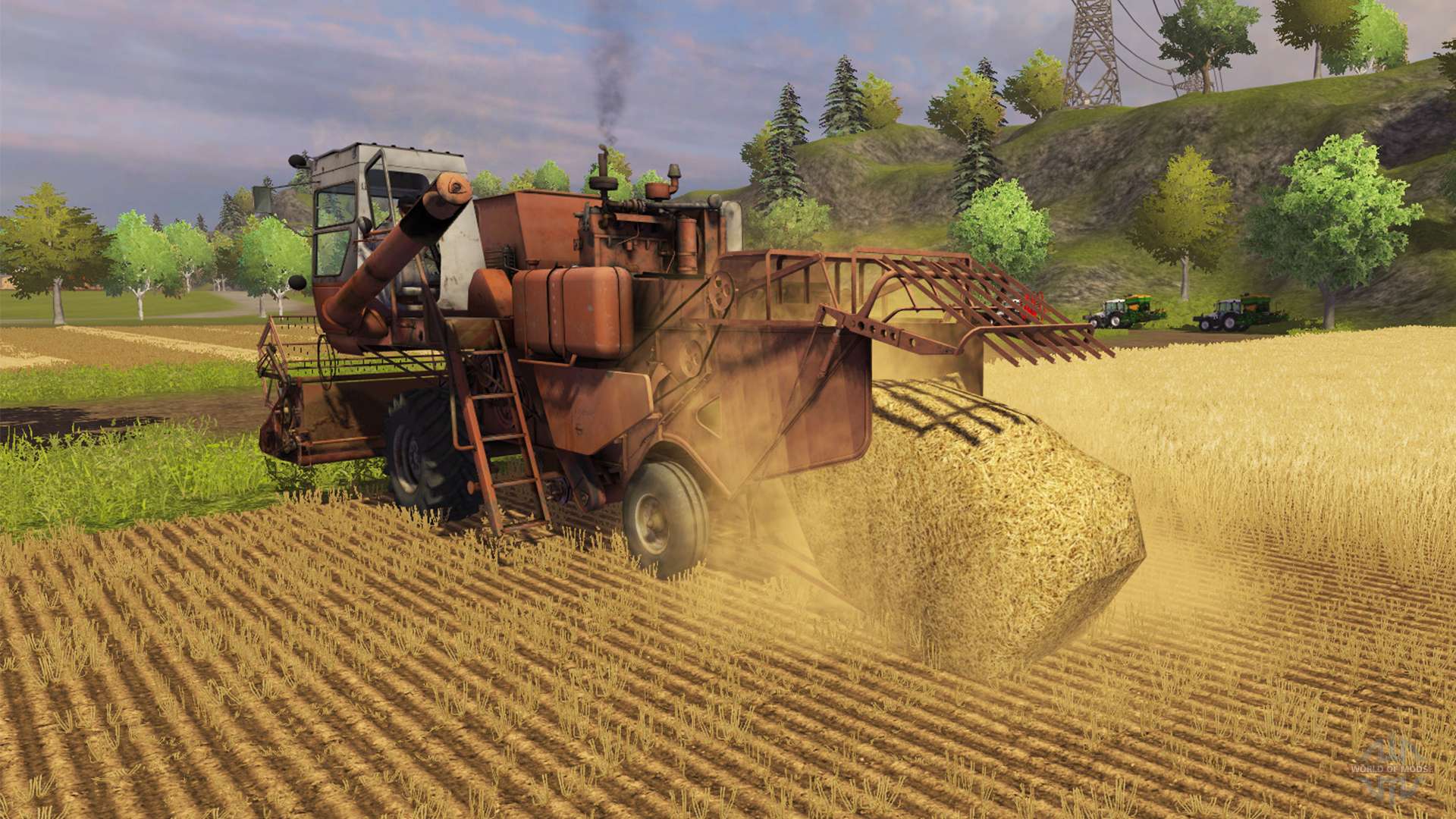 Как играть в фарминг симулятор. Комбайн Нива для Farming Simulator 2013. Подборщик для комбайна Нива для Farming Simulator 2013.