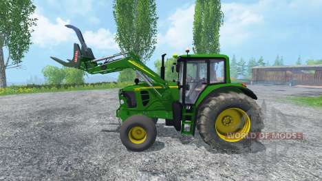 John Deere 6130 2WD FL v2.0 для Farming Simulator 2015